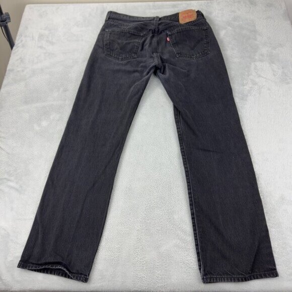 Levis 501 Dark Denim Straight Leg Jeans Mens Size 36 x 34 US - Picture 1 of 8